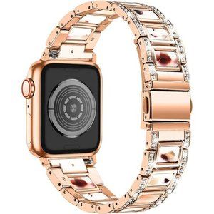 NEW Rose Gold Bling Rhinestone Apple Watch Band